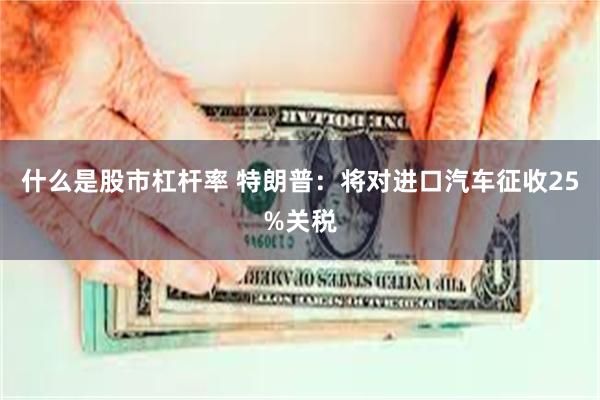 什么是股市杠杆率 特朗普：将对进口汽车征收25%关税