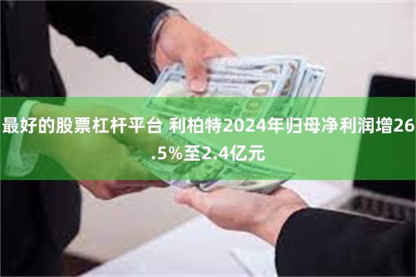 最好的股票杠杆平台 利柏特2024年归母净利润增26.5%至2.4亿元