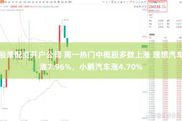 股票配资开户公司 周一热门中概股多数上涨 理想汽车涨7.96%，小鹏汽车涨4.70%