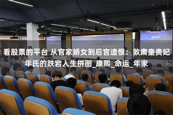 看股票的平台 从官家娇女到后宫遗恨：敦肃皇贵妃年氏的跌宕人生拼图_康熙_命运_年家
