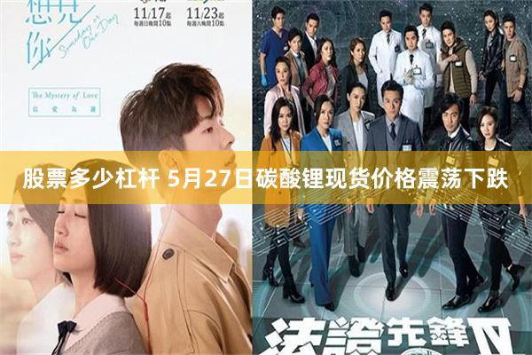 股票多少杠杆 5月27日碳酸锂现货价格震荡下跌
