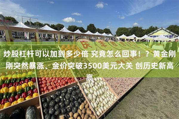 炒股杠杆可以加到多少倍 究竟怎么回事！？黄金刚刚突然暴涨、金价突破3500美元大关 创历史新高
