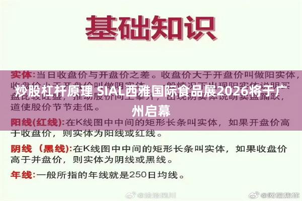 炒股杠杆原理 SIAL西雅国际食品展2026将于广州启幕
