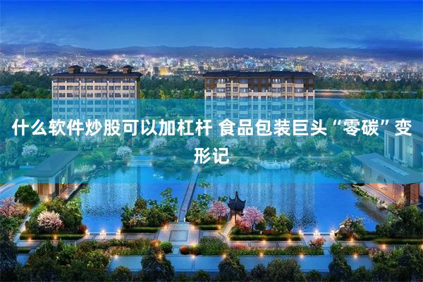 什么软件炒股可以加杠杆 食品包装巨头“零碳”变形记