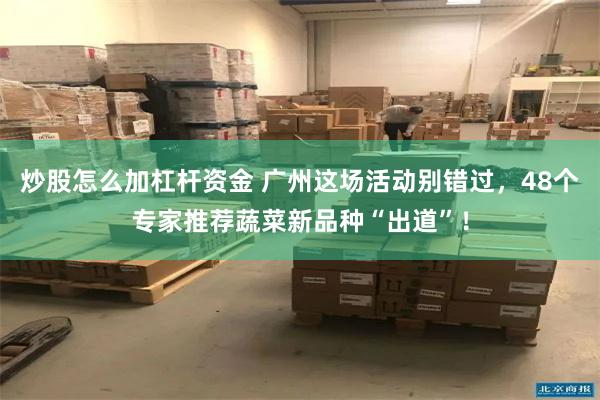 炒股怎么加杠杆资金 广州这场活动别错过，48个专家推荐蔬菜新品种“出道”！