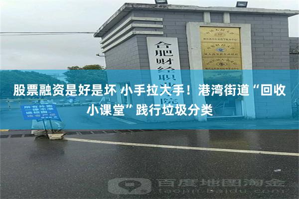 股票融资是好是坏 小手拉大手!港湾街道“回收小课堂”践行垃圾分类