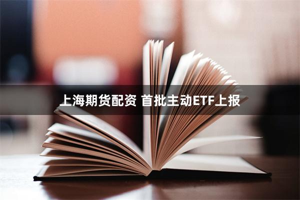 上海期货配资 首批主动ETF上报