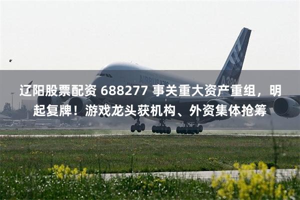 辽阳股票配资 688277 事关重大资产重组，明起复牌！游戏龙头获机构、外资集体抢筹