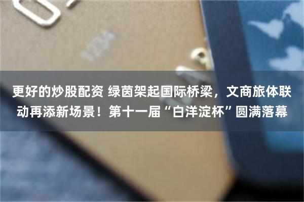 更好的炒股配资 绿茵架起国际桥梁,文商旅体联动再添新场景!第十一届“白洋淀杯”圆满落幕