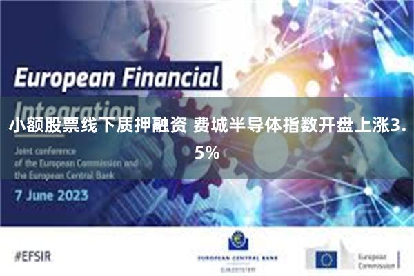 小额股票线下质押融资 费城半导体指数开盘上涨3.5%