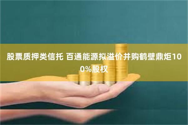 股票质押类信托 百通能源拟溢价并购鹤壁鼎炬100%股权
