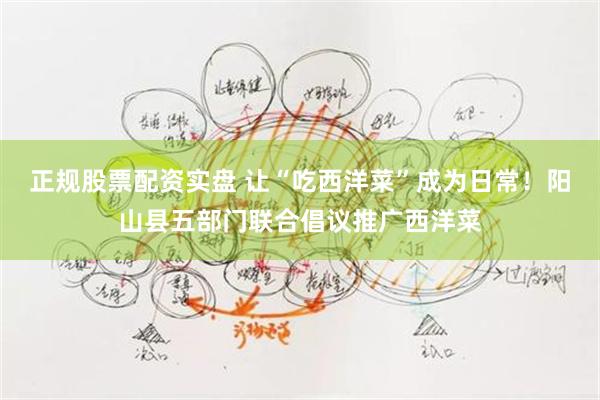 正规股票配资实盘 让“吃西洋菜”成为日常!阳山县五部门联合倡议推广西洋菜